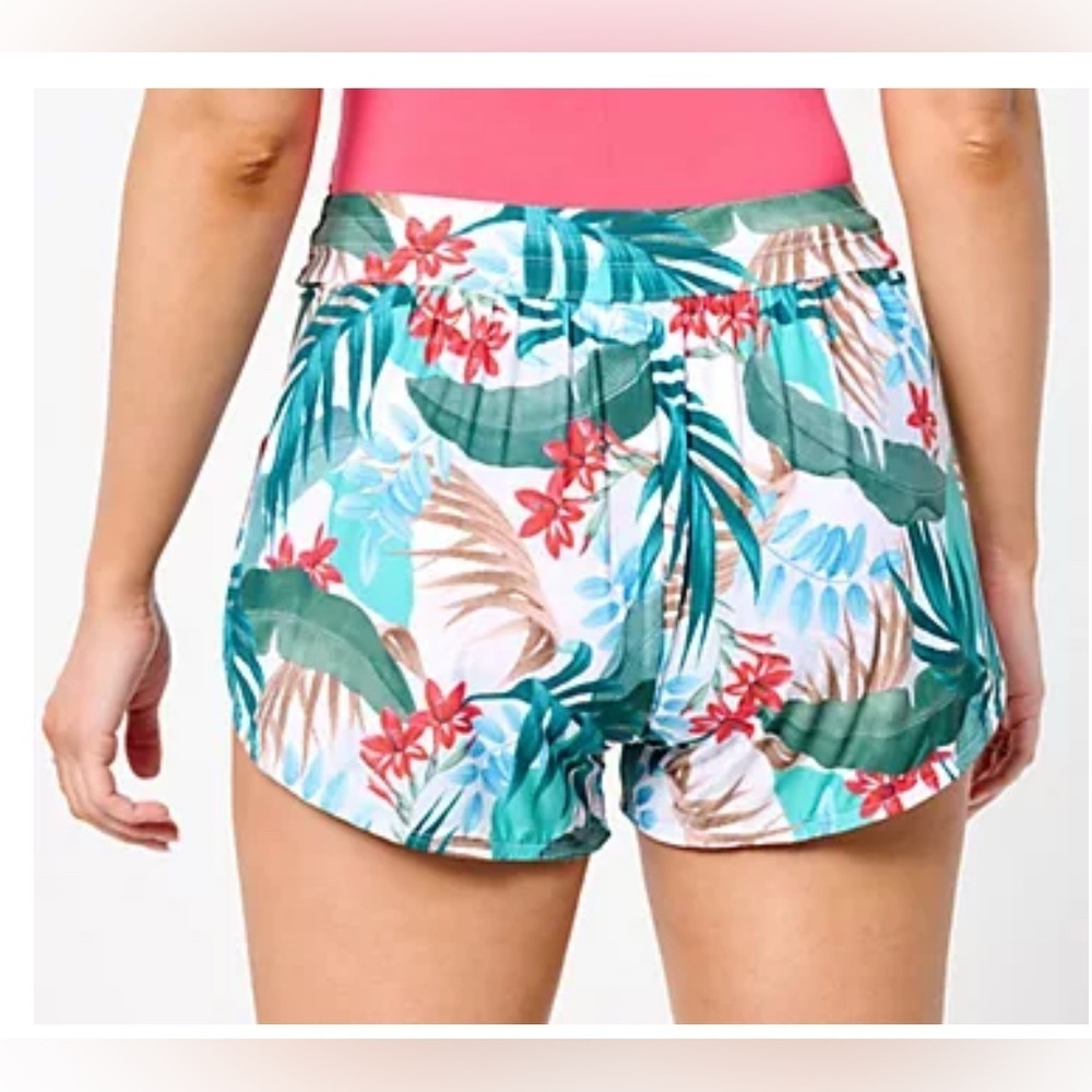 Jantzen Cover-Up Swim Over-Short Tropic Palm Design